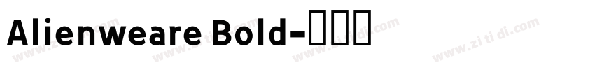 Alienweare Bold字体转换